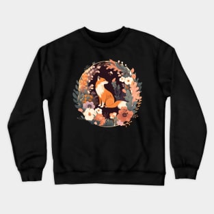 Cottagecore Aesthetic Fox Cute Vintage Crewneck Sweatshirt